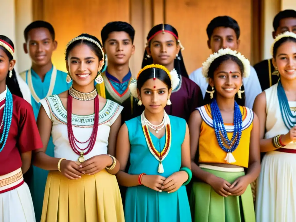 Adolescentes de diferentes culturas participan en ritos de pubertad, mostrando orgullo y solemnidad en sus tradiciones