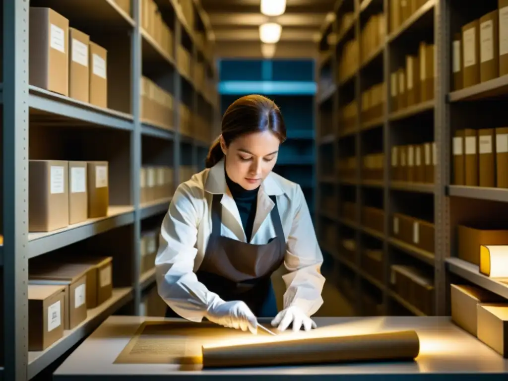 Un archivero preserva con cuidado antiguos rituales, destacando la importancia de su labor