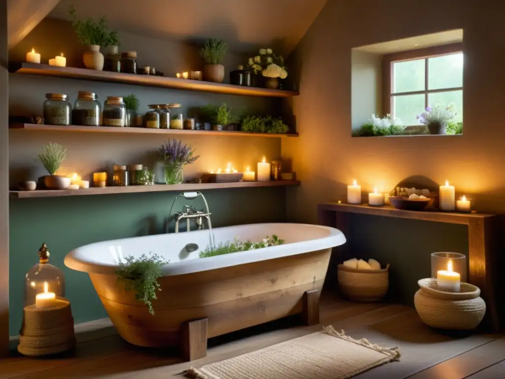 Un baño espiritual con hierbas aromáticas invita a la tranquilidad y limpieza