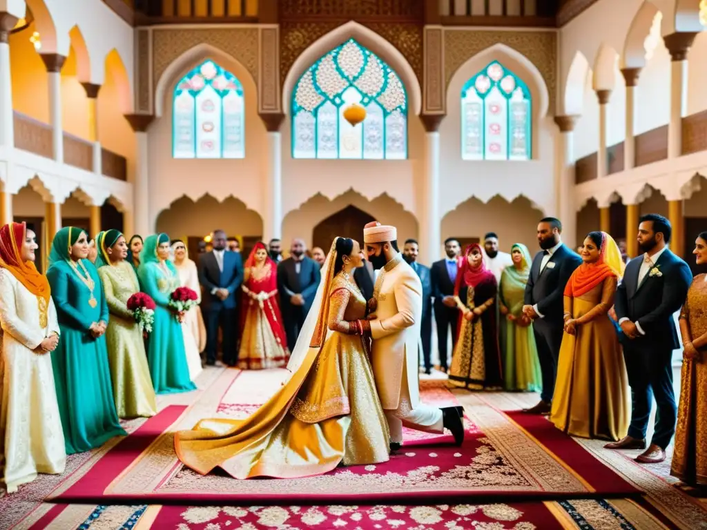 Una boda islámica llena de simbolismos ocultos en una hermosa mezquita