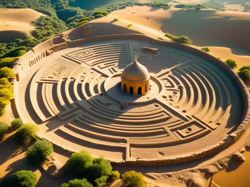 Desde el cielo, drones y satélites capturan detalles de un sitio arqueológico, revelando patrones y artefactos antiguos