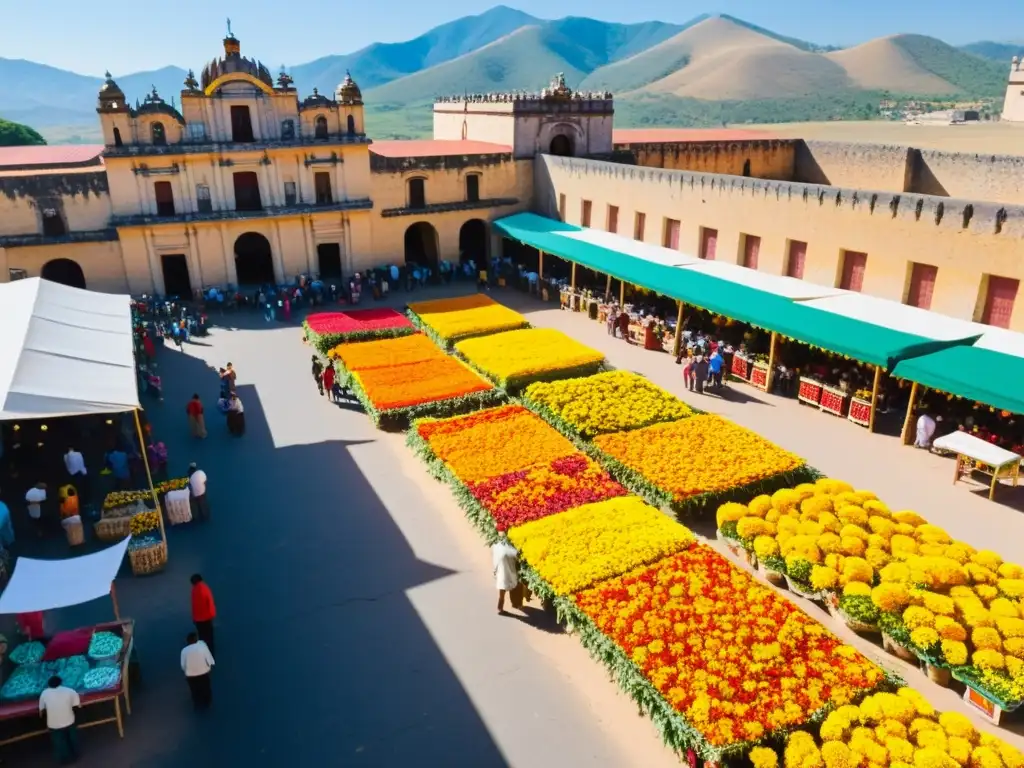 Colorido mercado en Oaxaca, México con rituales de Año Nuevo alrededor del Mundo