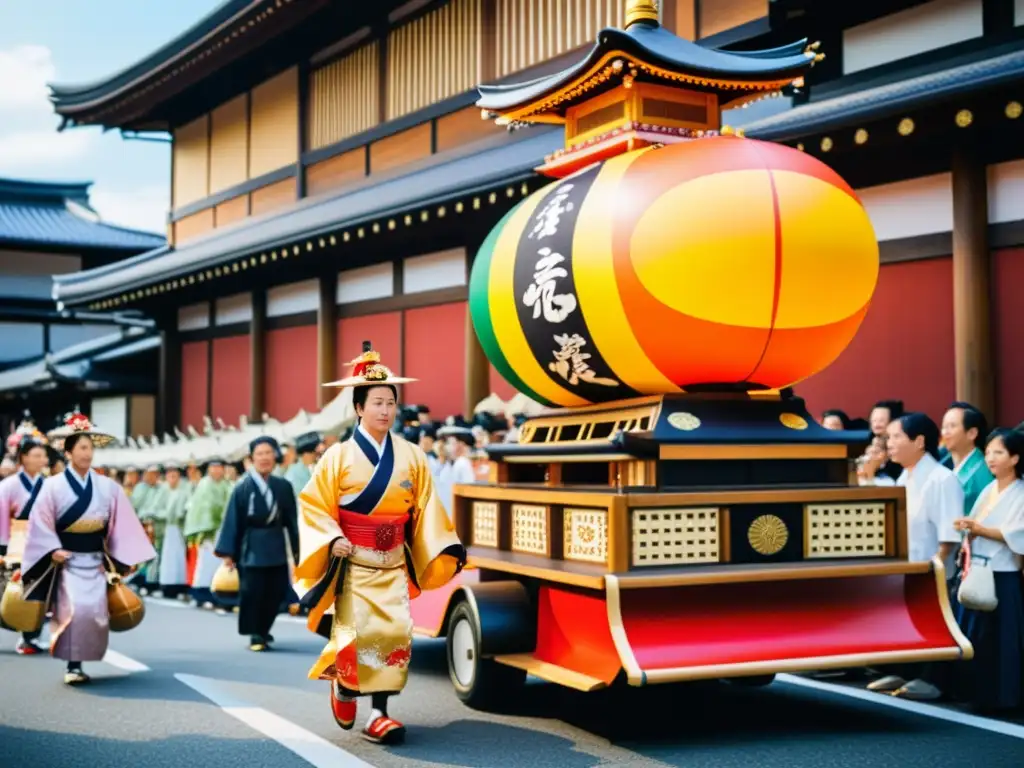 Un desfile detallado del Gion Matsuri en Kyoto