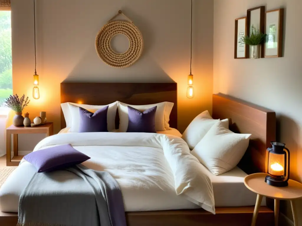 Tranquilidad y armonía en un dormitorio Ayurveda Un dormitorio sereno con tonos cálidos y rituales diarios medicina ayurveda