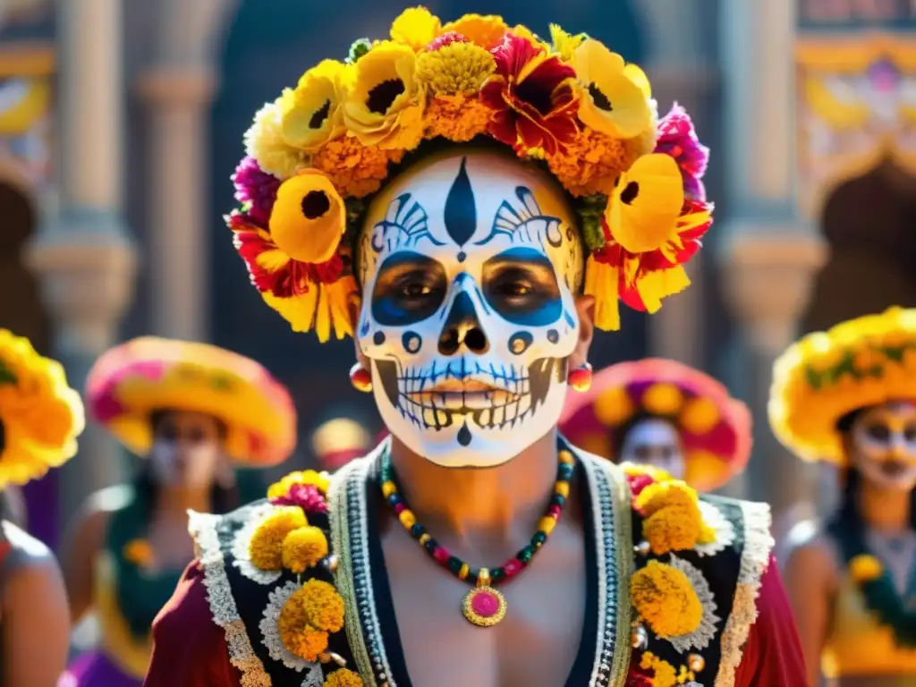 En el Festival de Muertos en México, La Danza de los Espíritus se desarrolla con gracia y color, mostrando el significado oculto de esta celebración ancestral