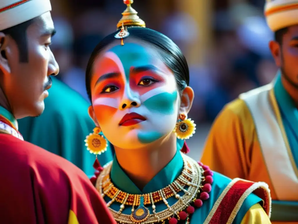 Una fotografía detallada muestra un ritual tradicional con intensa emoción y concentración