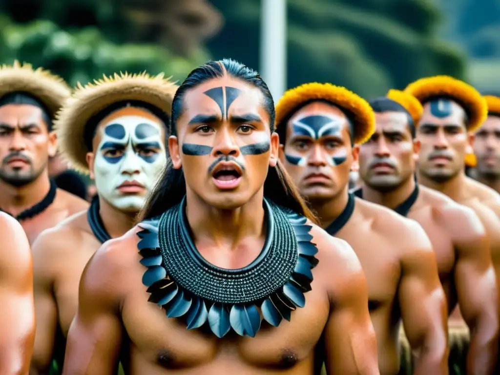 Un grupo de dolientes realiza un haka en un funeral maorí en Nueva Zelanda, parte de los rituales funerarios alrededor del mundo