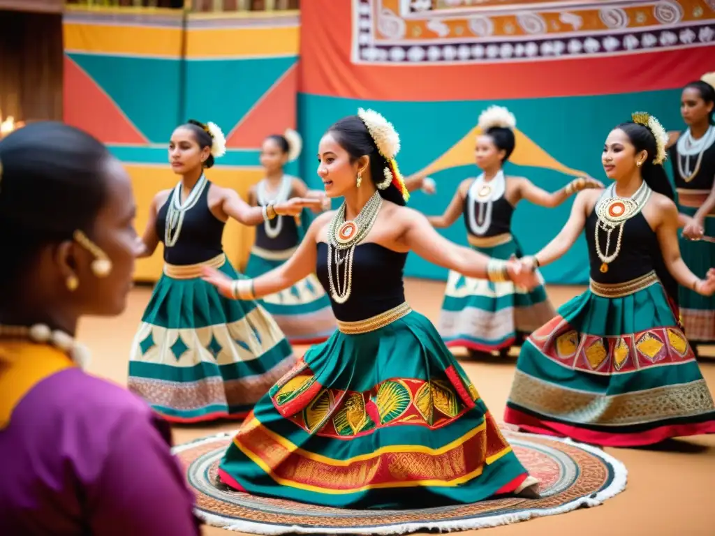 Grupo bailando en un ritual terapéutico, expresando la salud y las culturas a través de la danza