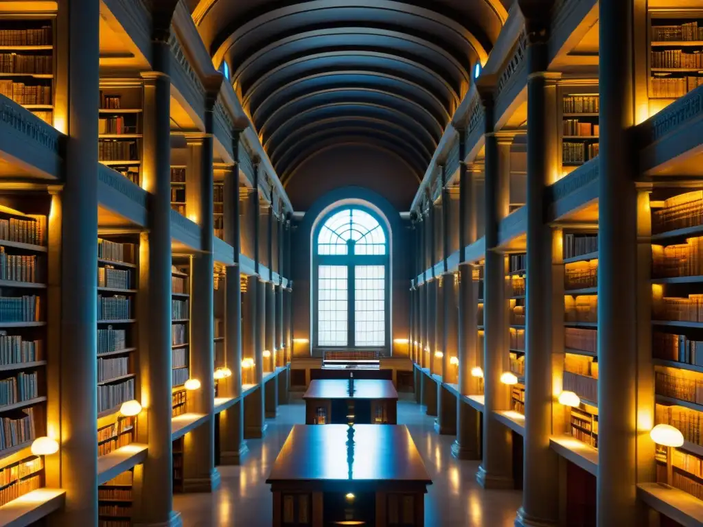 Una imagen de alta resolución de la antigua Biblioteca de Pérgamo, revelando detalles arquitectónicos con luz natural