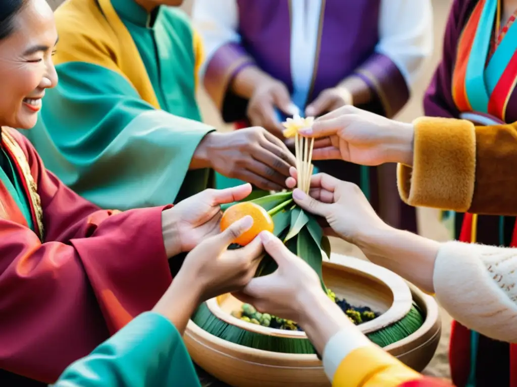 Imagen de diversidad cultural en rituales de prosperidad, influencia en decisiones económicas