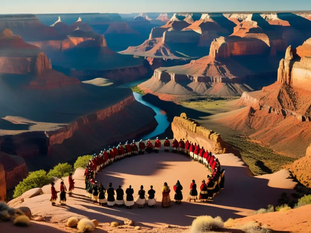 Un impresionante ritual de paso a la adultez Navajo se desarrolla en un majestuoso cañón al atardecer