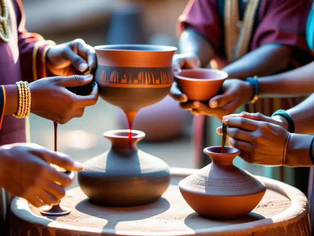 Indígenas comparten vino en ritual ancestral