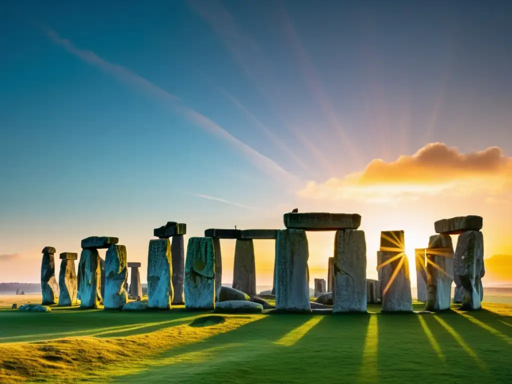 Monumental Stonehenge en el solsticio de invierno, con misterio y ritual ancestrales