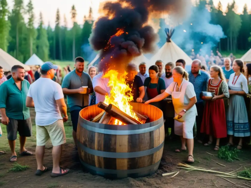 La noche de Ivan Kupala: preparando kvass en un antiguo ritual de la tradición eslava