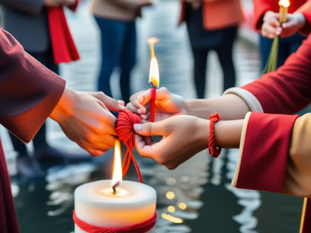 Personas de diferentes países realizando rituales de Año Nuevo para suerte y amor