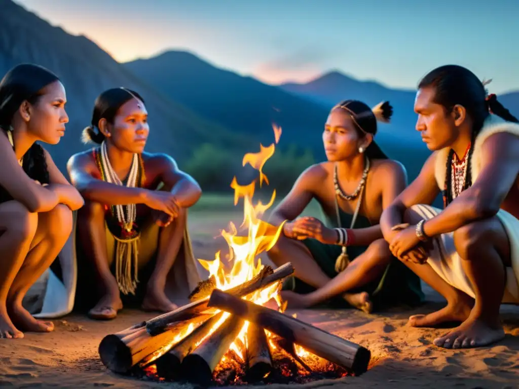 Un poderoso ritual ancestral capturado en una imagen de alta resolución, mostrando la rica historia cultural a través de una cinematografía impactante