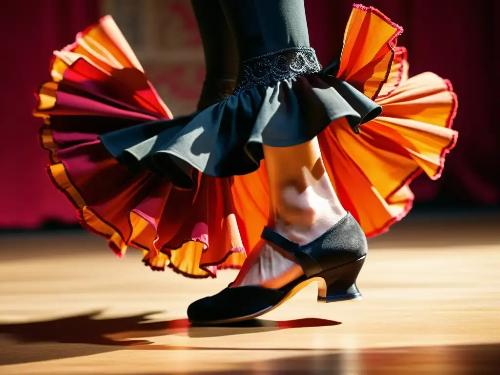 El ritual del flamenco cobra vida en la intensa danza de los pies, expresando el duende del arte español