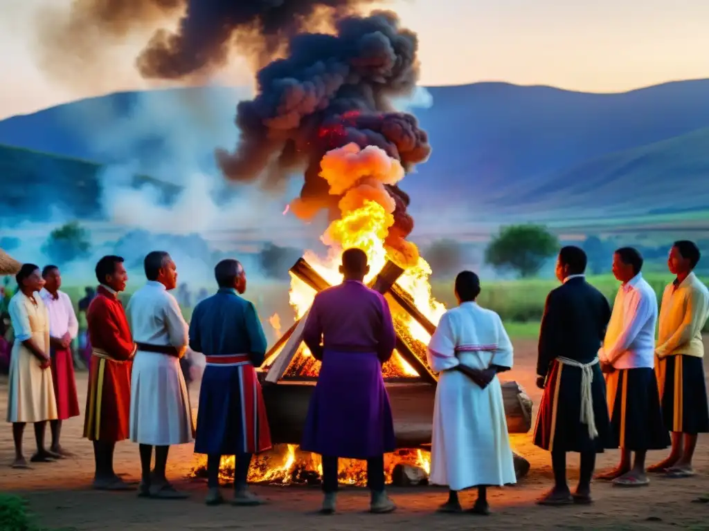 Un ritual funerario en una remota aldea