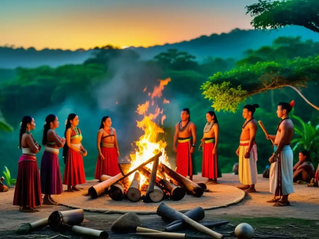 Un ritual maya bajo la luna llena en la selva