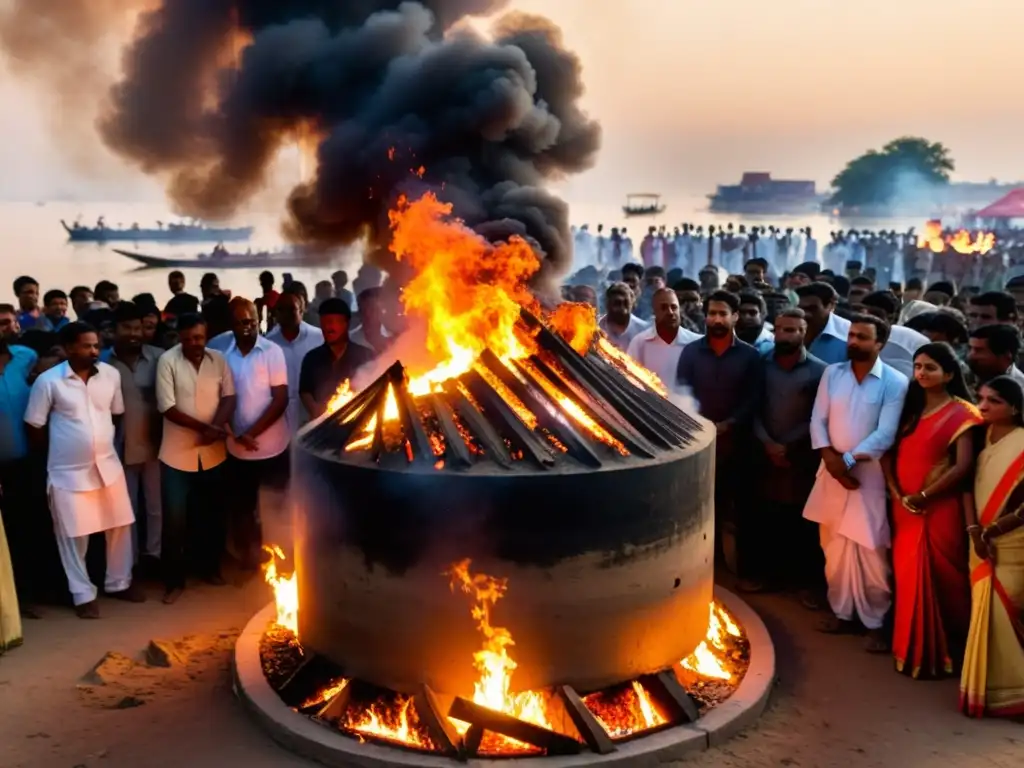 Ritual de cremación en Varanasi, India: prácticas funerarias conmovedoras mundo