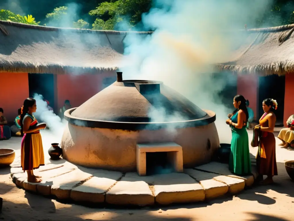 Ritual de temazcal maya: participantes disfrutan los beneficios de los rituales de baño en una ceremonia espiritual y purificadora