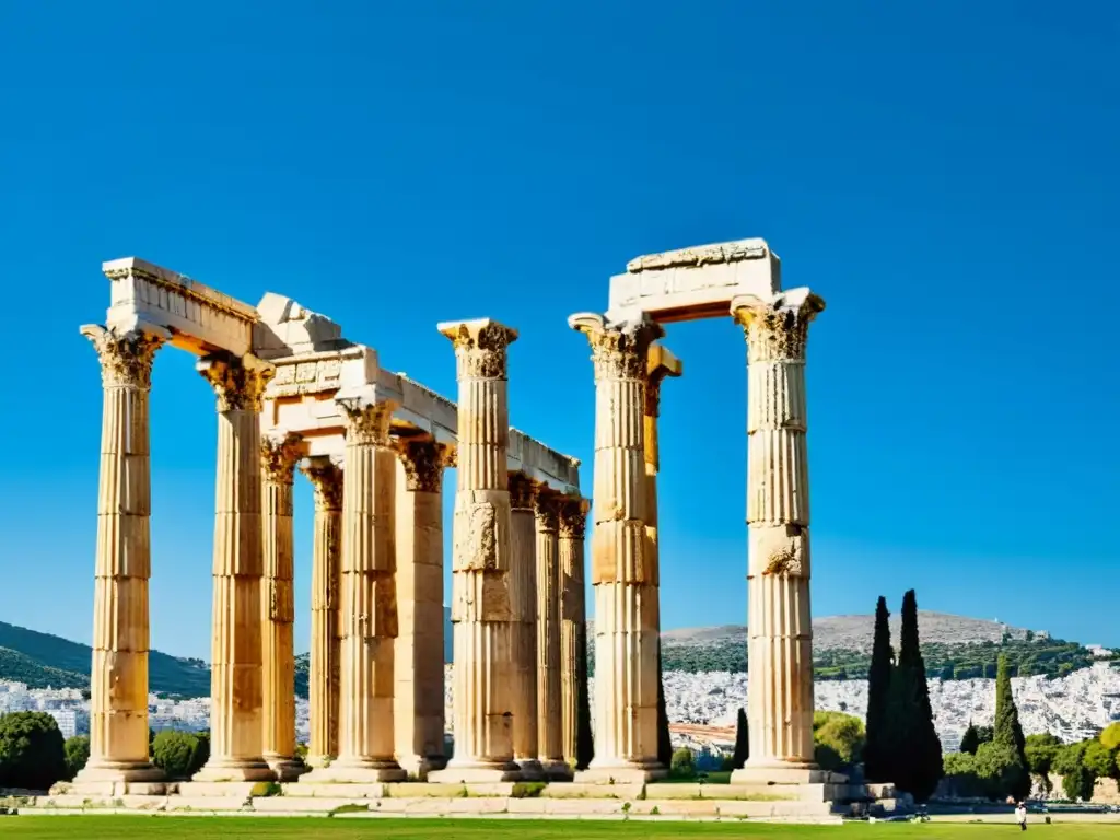 Ruinas del Templo de Zeus en Atenas, Grecia