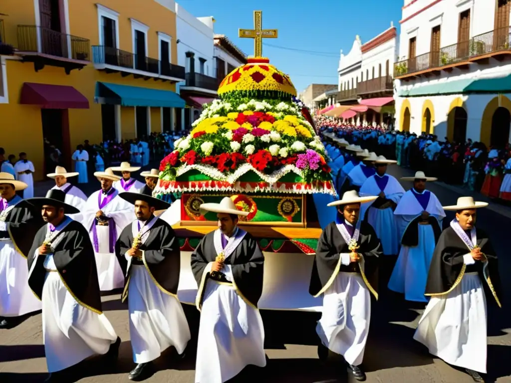 Procesión de Semana Santa en México: Colores y devoción Procesión de Semana Santa en México: coloridos trajes y solemnidad en las calles