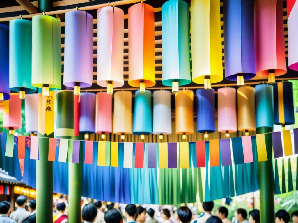 Vibrante Festival Tanabata en Japón: deseos Shintoismo, coloridos kimonos y papel atado a bambú