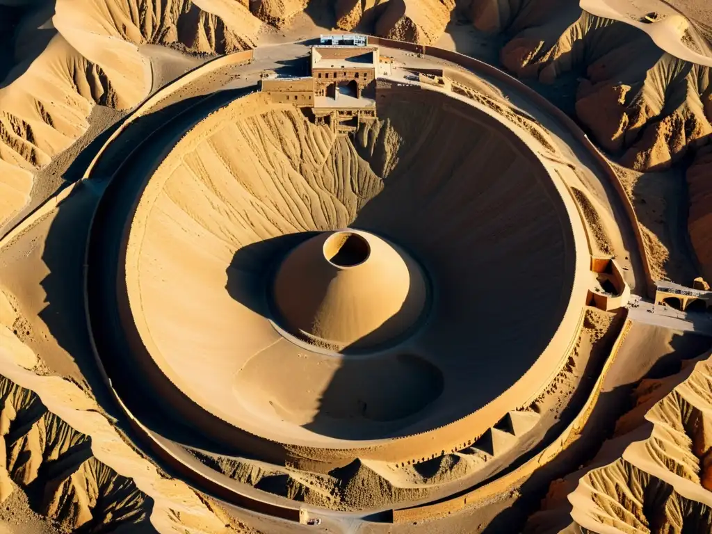 Vista impresionante de las Torres del Silencio en Yazd, Persia, revelando la solemne belleza de este antiguo sitio de rituales funerarios